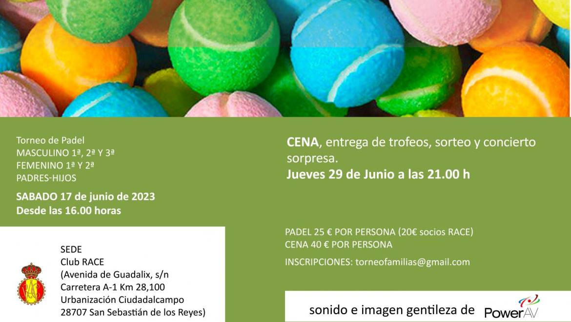 X TORNEO PÁDEL Y CENA BENEFICA 2023